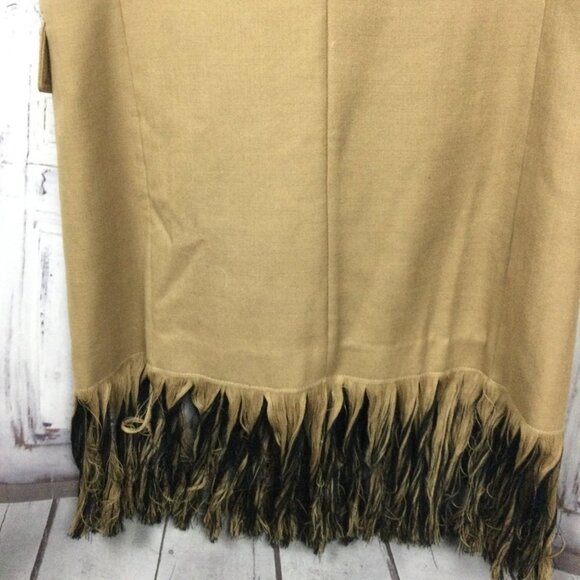 3.1 Phillip Lim Fringed Wool Long Camel Vest Small - Picture 14 of 14